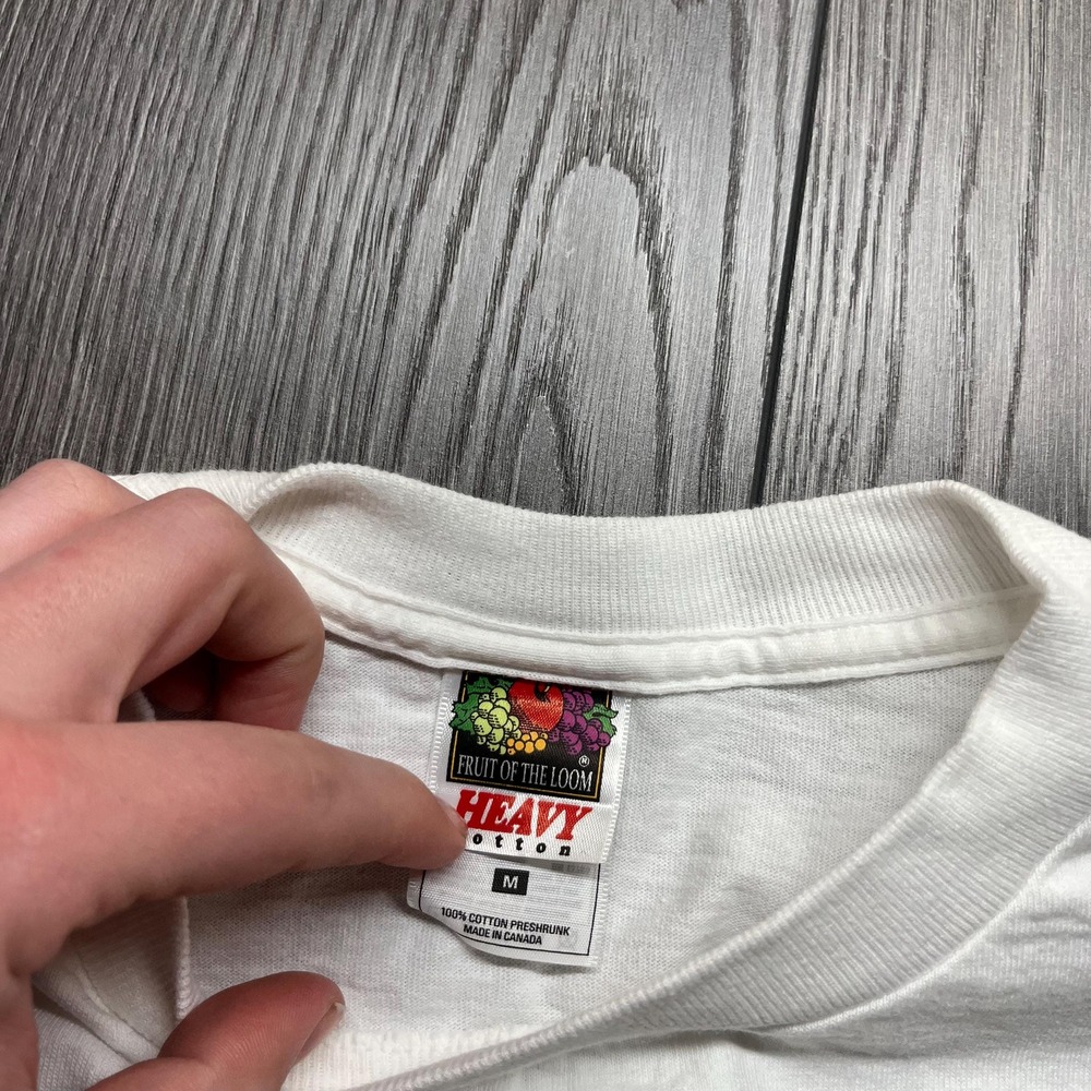 Vintage Strawfest‎ 1990s Cow Cartoon Funny T Shirt Medium Graphic White Pig - Picture 4 of 8